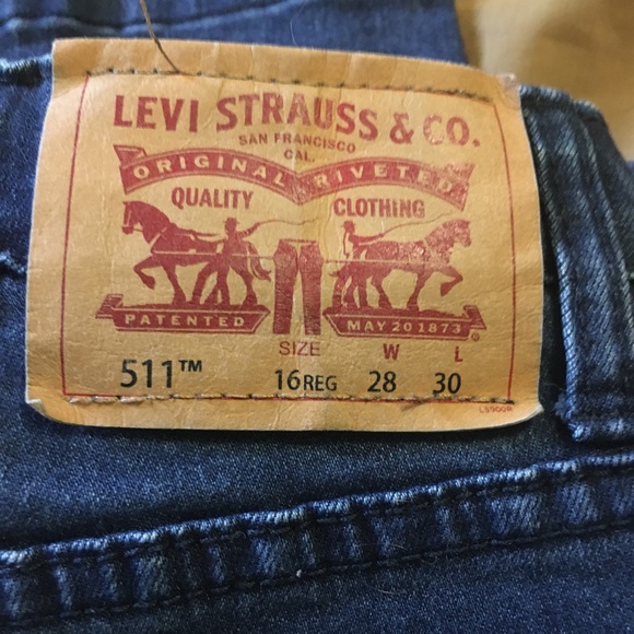Levi’s 511 28x30 Youth 16 Reg -EUC - Picture 2 of 6